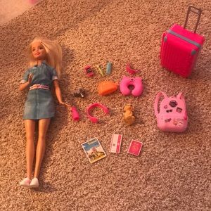 Barbie Travel Doll Set